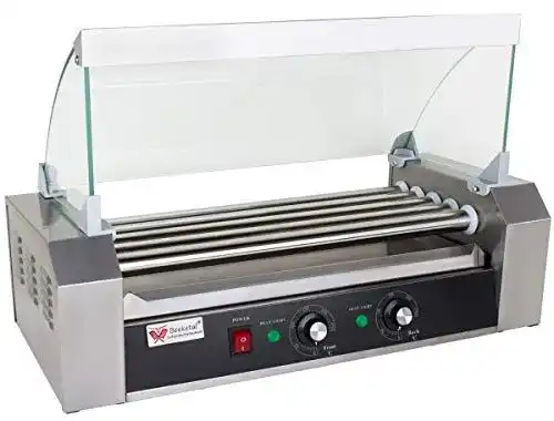 Hot Dog Maker Beeketal ‚BH5WG‘ Profi Hot Dog Grill