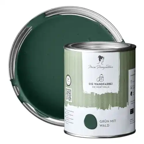 Wandfarbe Grün MissPompadour edelmatte 1L mit hoher Deckkraft
