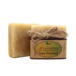Naturseife Landseife mit Zitrone und Brennnessel – Handgefertigte Bio-Qualität