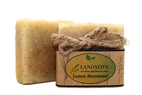 Naturseife Landseife mit Zitrone und Brennnessel – Handgefertigte Bio-Qualität