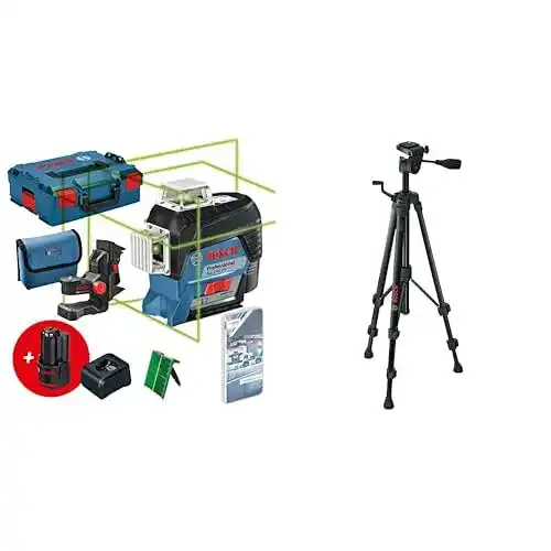 Bosch Kreuzlinienlaser Professional 12V System GLL 3-80 CG mit Akku und Stativ