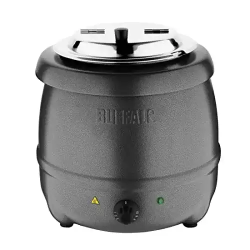 Elektrischer Suppentopf Buffalo Suppenkessel anthrazit 10 Liter