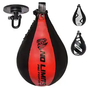 AQF Punchingball aus Leder mit Drehgelenk für Boxtraining