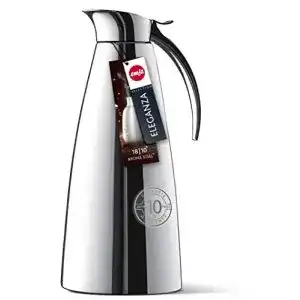 Emsa Eleganza Isolierkanne Edelstahl 1l mit Easy Open Verschluss