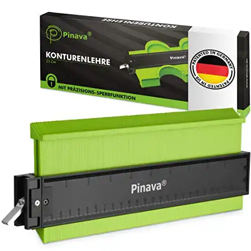 Konturenlehre Pinava groß mit Feststeller und extra dünnen Taststiften
