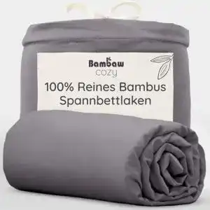 Allergiker Bettwäsche Bambaw Spannbettlaken aus Bambus 180×200 cm