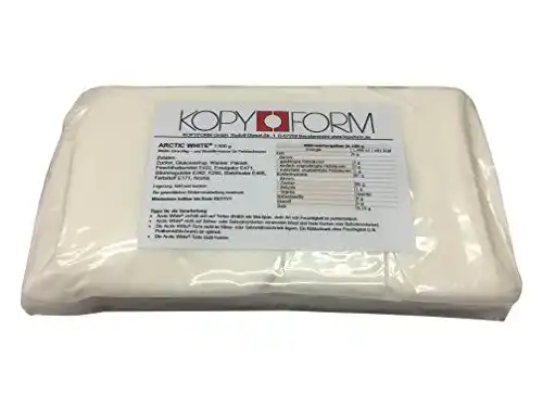 Rollfondant Kopyform Arctic White 1kg Eindeckmasse für Torten