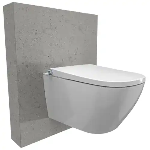 Bernstein Dusch-WC Basic 1104 in Weiß – Spülrandloses Dusch-WC