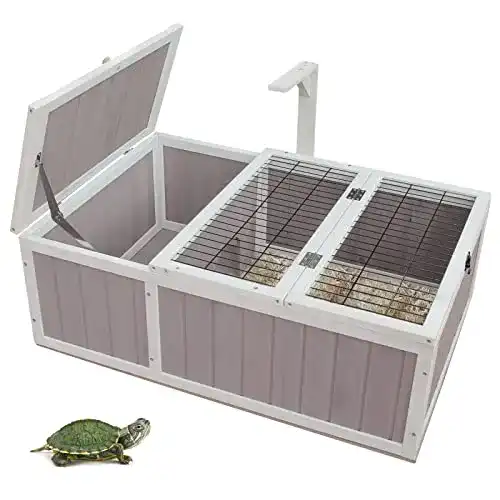 Schildkrötenhaus Hicaptain aus Holz für Innen- und Außenbereich