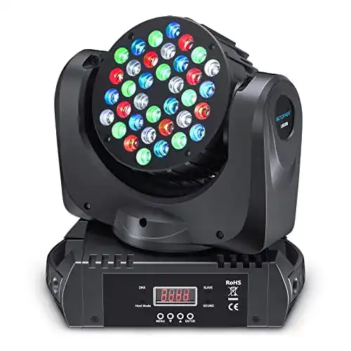Moving Head Betopper LED Discolicht Partylicht mit 36x3W RGBW