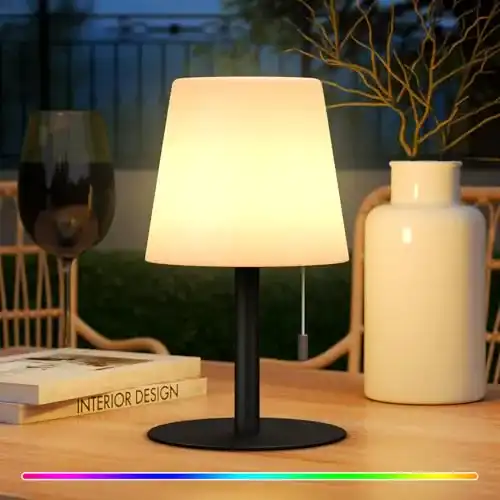 Akku-Tischlampe FUYO LED für den Außenbereich mit dimmbaren Farben