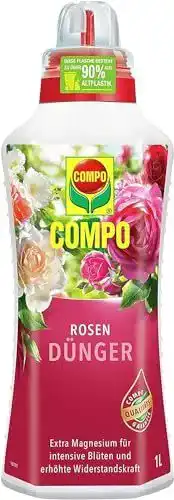 Compo Rosendünger Flüssig 1 l für Rosenpflege