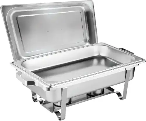Chafing Dish Morleos Edelstahl Speisenwärmer Set 1/1 GN