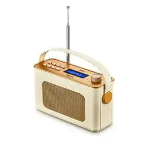 Ueme Retro Digitalradio mit Bluetooth, DAB+ und UKW Empfang