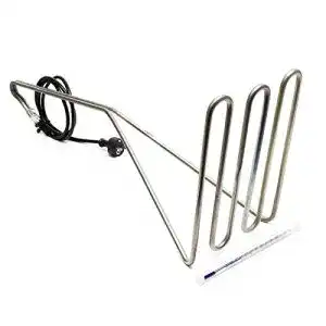 Tauchsieder Wiltec Edelstahl mit Thermometer und 3200 W Leistung