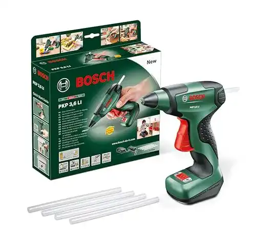 Heißklebepistole 7mm Bosch Akku PKP 3,6 LI Kabellose Klebelösung
