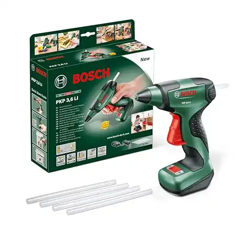 Heißklebepistole 7mm Bosch Akku PKP 3,6 LI Kabellose Klebelösung