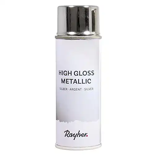 Chrom-Spray Rayher 34424606 Hochglänzendes Metallic Spray, Silber, 200 ml