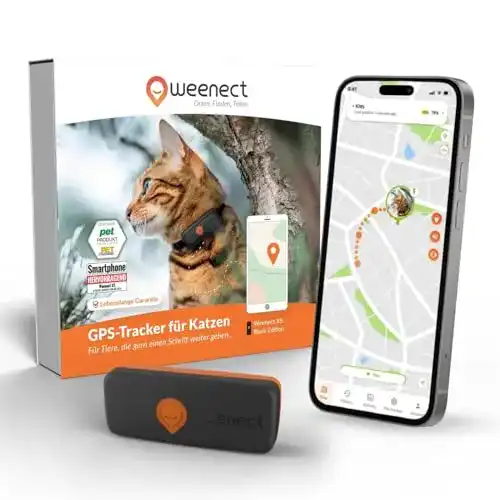 GPS Tracker für Katzen Weenect XS – Mini GPS-Ortungssystem