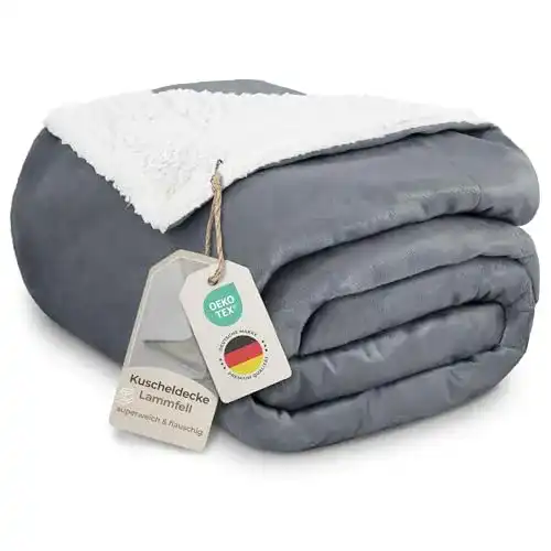 Kuscheldecke Gräfenstayn Dicke Flauschige und Weiche Wohndecke