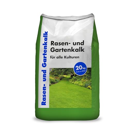 Rasenkalk von Hamann für Rasen- und Gartenpflege 20 kg