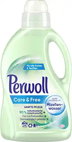 Perwoll Care und Free Feinwaschmittel für empfindliche Haut, 160 Waschladungen
