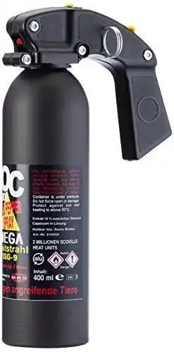 Pfefferspray BlackDefender OC 5000 mit Mega Weitstrahl (Jet)
