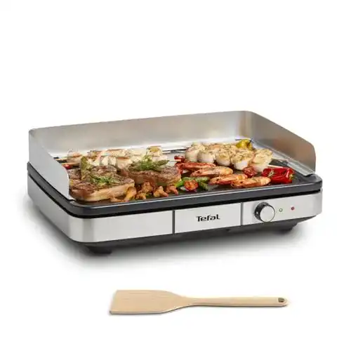 Tefal Maxi Plancha Elektro-Tischgrill CB690D für vielseitiges Grillen
