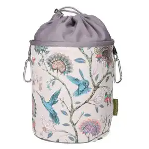 Klammerbeutel Bellacott Tragbarer Wäsche Kolibris in Türkis Ø18 x 31 cm