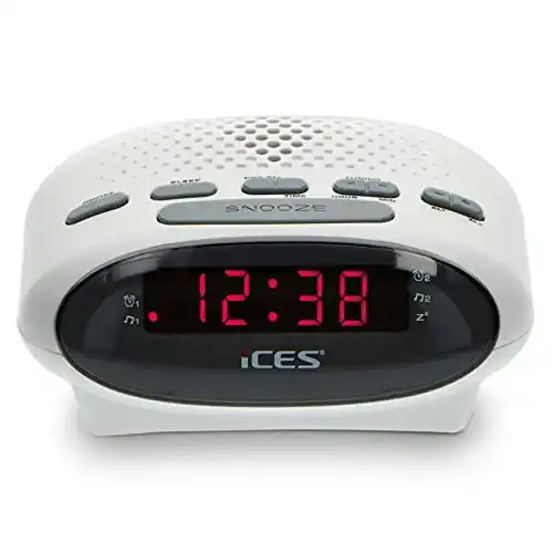 Radiowecker für Senioren iCES ICR-210 mit FM Tuner und Snooze-Funktion