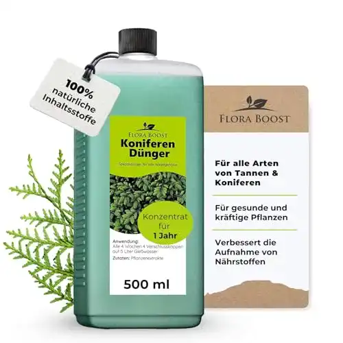 Koniferendünger Flora Boost Konfitee 500ml für gesunde Nadelpflanzen
