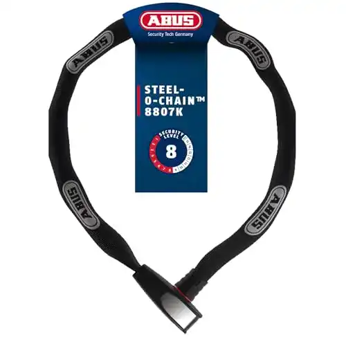 Abus Fahrradschloss Steel-O-Chain 8807K Kettenschloss mit Sicherheitslevel 8