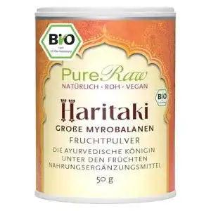 Haritaki Pureraw Bio Pulver 50g Vegan Ayurvedisch Terminalia Chebula