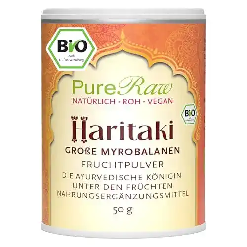 Haritaki Pureraw Bio Pulver 50g Vegan Ayurvedisch Terminalia Chebula