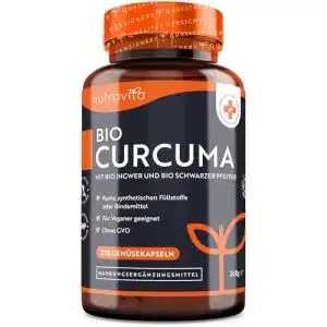Bio-Kurkuma-Kapseln mit Ingwer und Pfeffer – 270 Kapseln