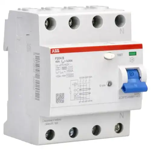 FI-Schutzschalter Typ B Abb F204 B-40/0.03 4-polig, 40 A, 30 mA