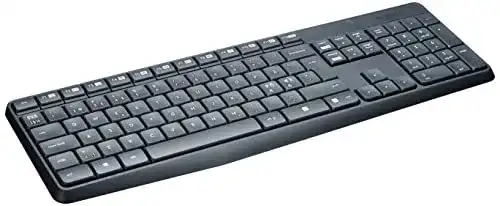 Logitech MK235 Kabelloses Tastatur-Maus-Set mit QWERTZ-Layout
