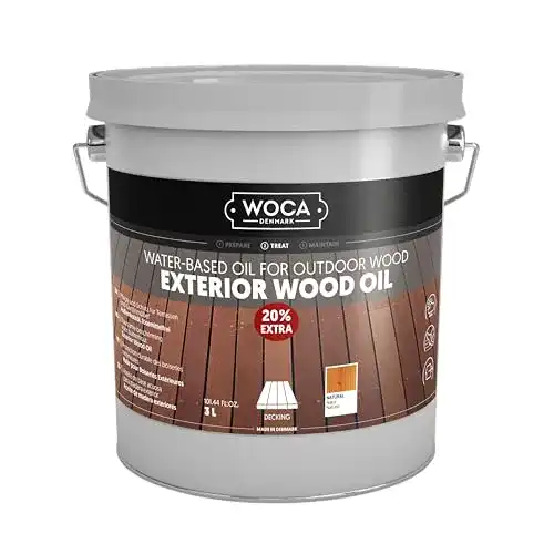 Terrassenöl WOCA 617981A Exterior Öl, Natur 3 Liter