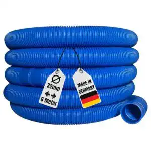 Poolschlauch Aquaone 32mm blau 6 Meter 1 1/4 Zoll für Garten und Schwimmbad