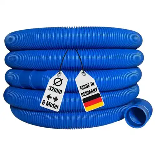 Poolschlauch Aquaone 32mm blau 6 Meter 1 1/4 Zoll für Garten und Schwimmbad