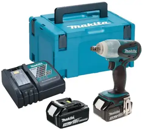 Makita Akku Schlagschrauber BTW251RFE mit 18 V und zwei Akkus