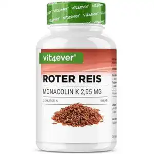 Rote Reis Kapseln von Vit4ever – 240 Kapseln mit Monacolin K