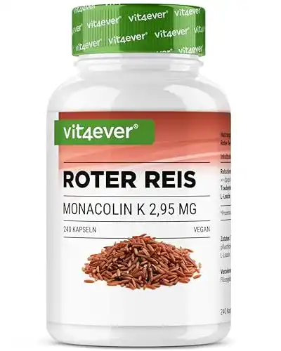Rote Reis Kapseln von Vit4ever – 240 Kapseln mit Monacolin K