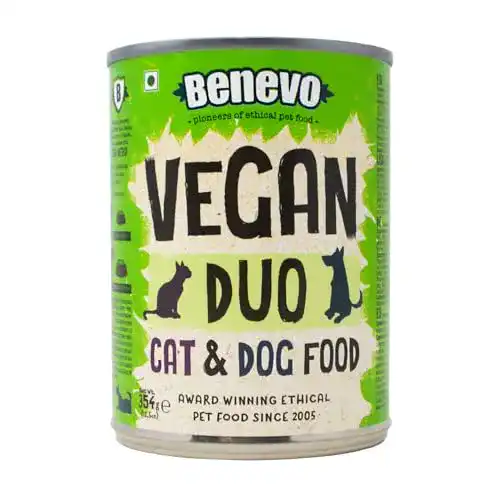 Veganes Hundefutter Benevo für Hunde und Katzen im Duo