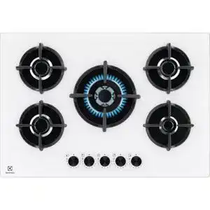 Gaskochfeld 75 cm von Electrolux mit Gas on Glass Technologie
