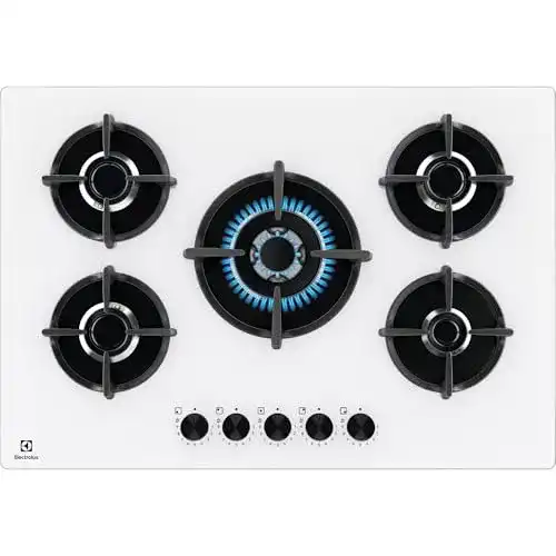 Gaskochfeld 75 cm von Electrolux mit Gas on Glass Technologie