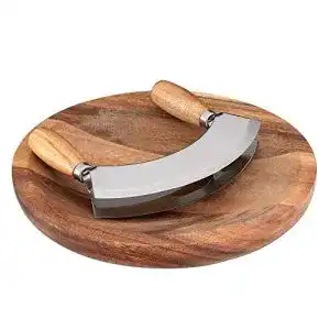 Navaris Wiegemesser und Kräuterbrett Set – 17×13,5 cm