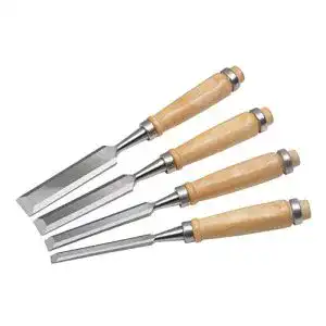 4-teiliges Stechbeitel-Set von CON:P für präzise Holzbearbeitung