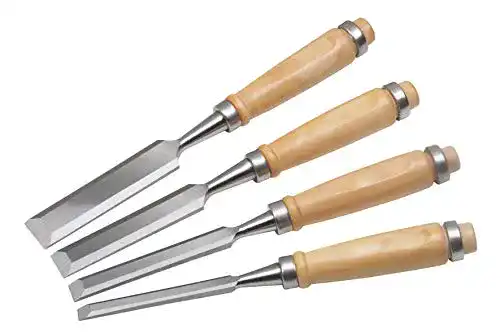 4-teiliges Stechbeitel-Set von CON:P für präzise Holzbearbeitung