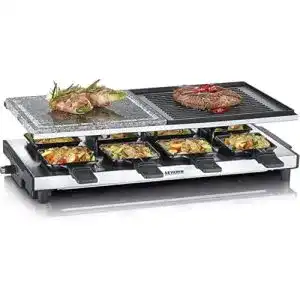 Raclette-Grill mit Steinplatte von Severin für 8 Personen